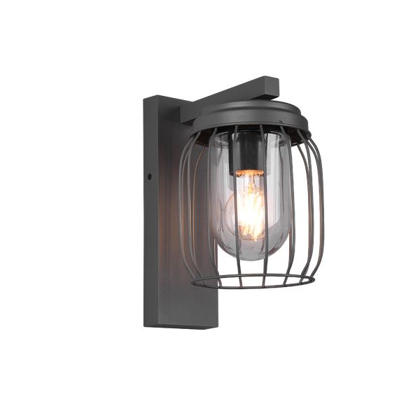 Tuela wall lamp E27 anthracite image 1