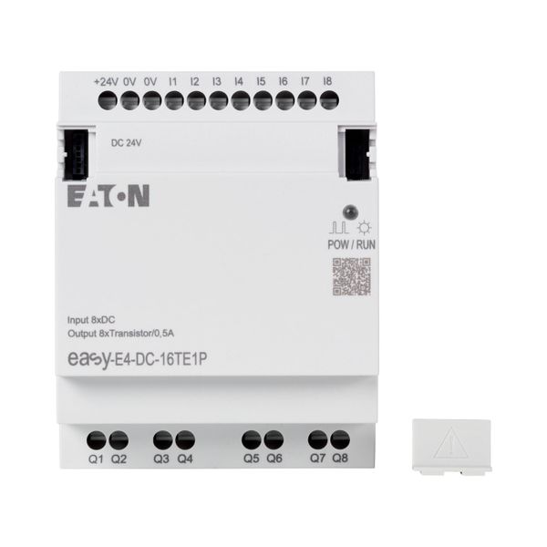 I/O expansion, For use with easyE4, 24 V DC, Inputs/Outputs expansion (number) digital: 8, Push-In image 7