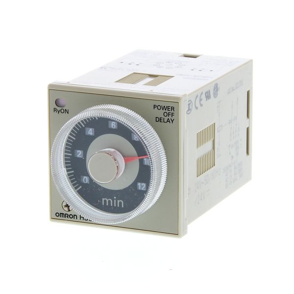 Timer, plug-in, 8-pin, 1/16DIN (48 x 48mm), power off-delay, 0.05-12s, image 3