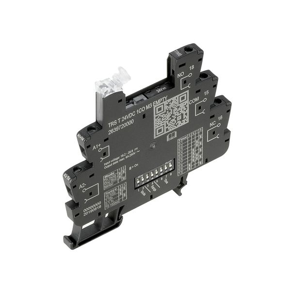 Relay socket, Empty socket, IP20, 24 V DC ±20 %, Free-wheeling diode,  image 1