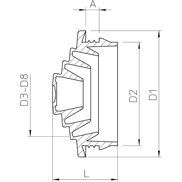 EDS M25 LGR Plug-in seal for 3-mm wall thickness M25 image 2