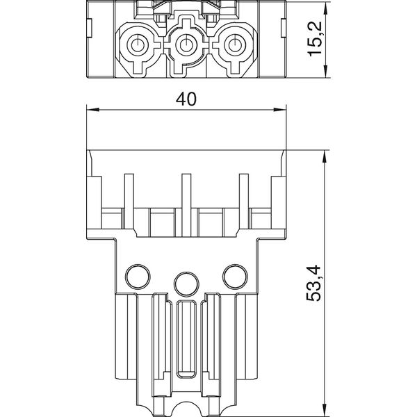 STA-SKS S1 SW Connect. part adapter,straight GST 18i 3p, Modul 45connect image 2