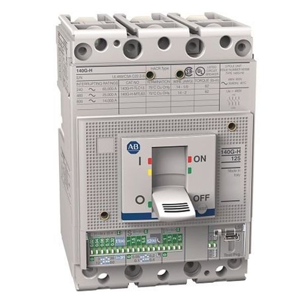 Allen-Bradley, 140G - Molded Case Circuit Breaker, H frame, 35 kA, T/M - Thermal Magnetic, Rated Current 160 A image 1