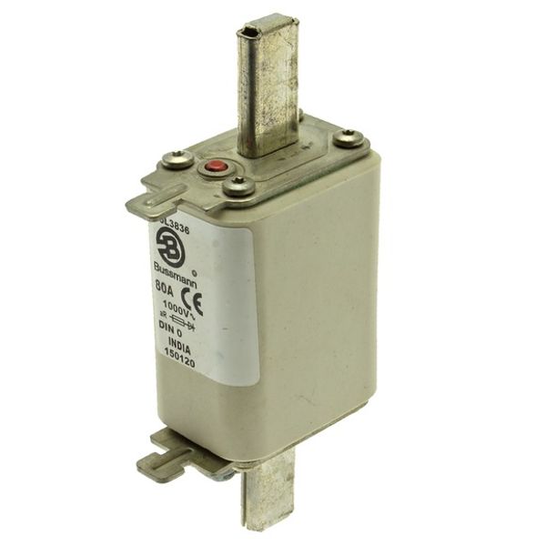 Fuse-link, high speed, 32 A, AC 1000 V, DIN 0, 35 x 60 x 125 mm, aR, DIN, IEC, single indicator image 3