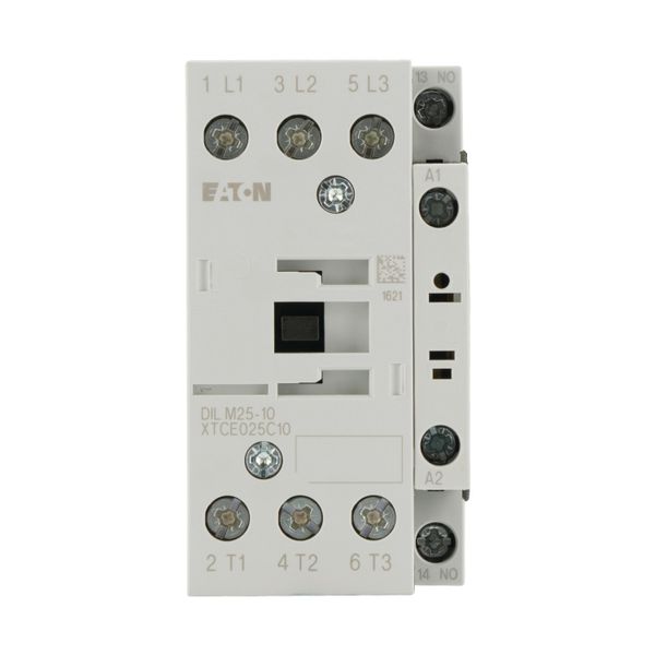 Contactor, 3 pole, 380 V 400 V 11 kW, 1 N/O, RDC 130: 110 - 130 V DC, DC operation, Screw terminals image 14