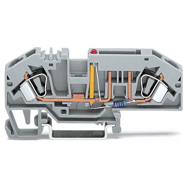 2-conductor fuse terminal block for automotive blade-style fuses with image 2