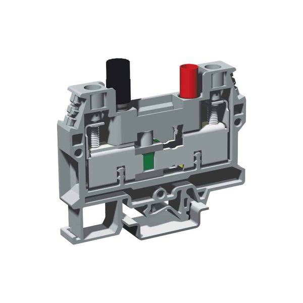 Screw disconnector terminal 10mm2 for ammetric circuit, grey color image 1