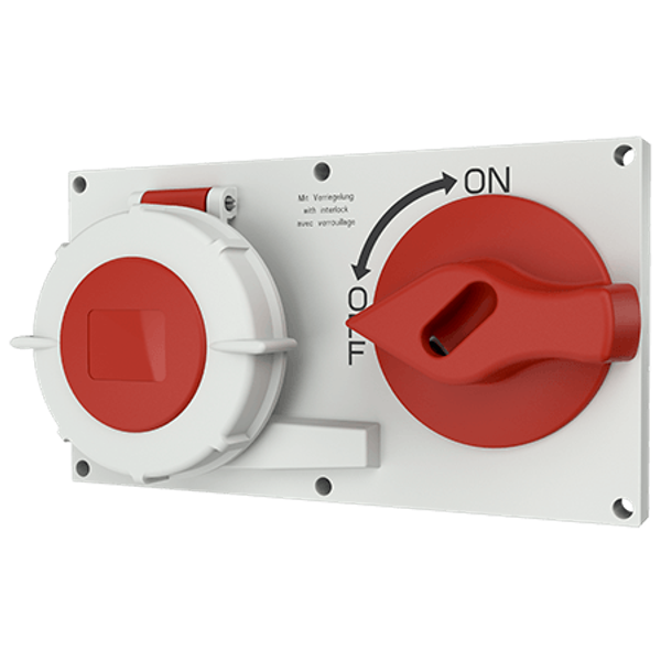 Panel mounted socket 16A5P400V image 1