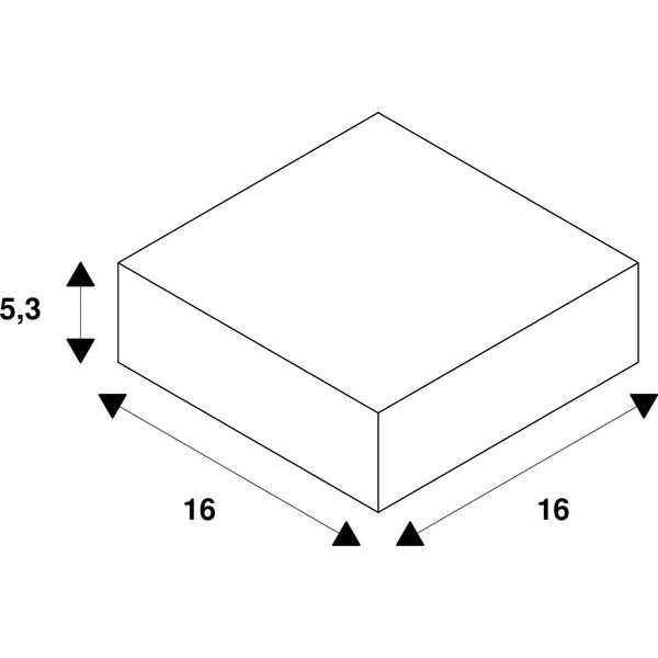 Numinos© XS mounting frame, square 160/70mm black image 2