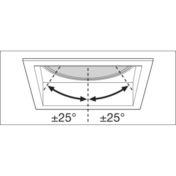 SPOT SQUARE DARKLIGHT ADJUST 8 W 3000 K BK image 7