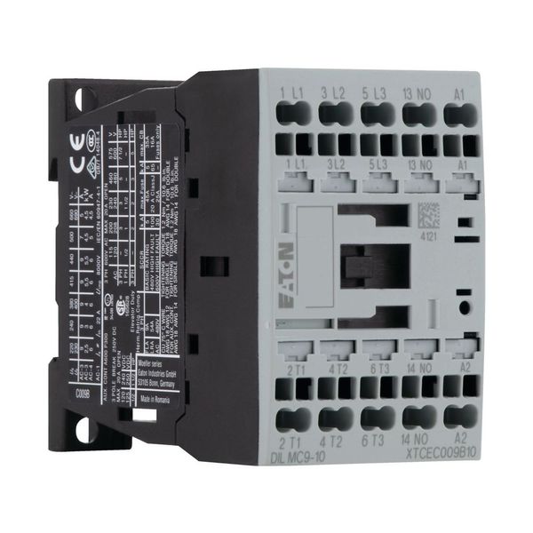 Contactor, 3 pole, 380 V 400 V 4 kW, 1 N/O, 24 V 50/60 Hz, AC operation, Spring-loaded terminals image 9