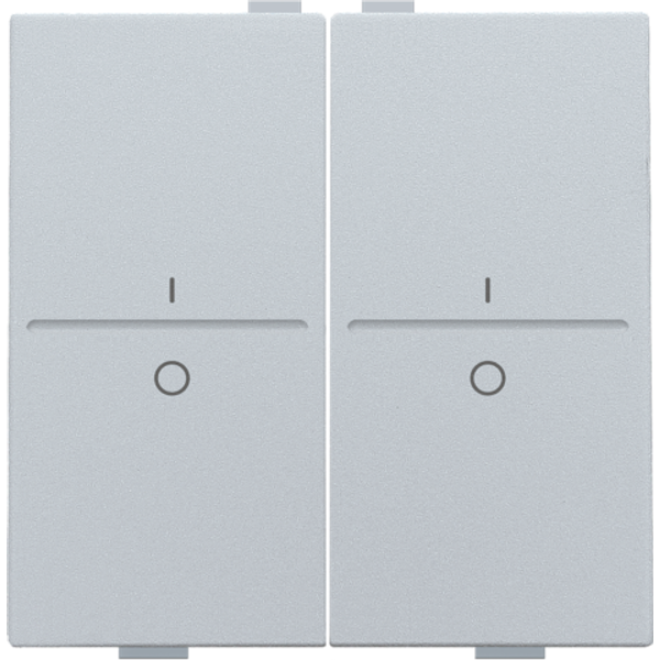 Double key with 'I' and '0' symbols for wireless switch or push button image 2