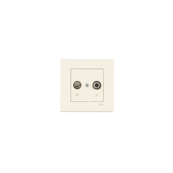 Karre White Sat Socket Trans (Sat-TV) (8-11dB) image 1