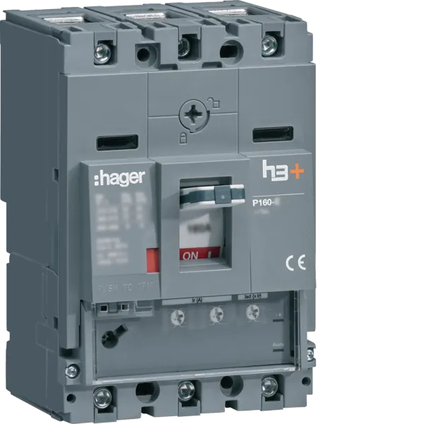 Circuit breaker P160 LSnI 3P-3D 160A 25kA image 1