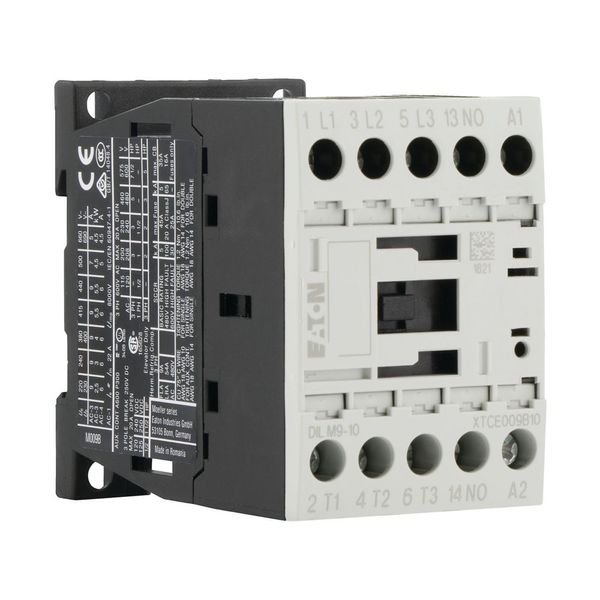 Contactor, 3 pole, 380 V 400 V 4 kW, 1 N/O, 110 V 50/60 Hz, AC operation, Screw terminals image 16
