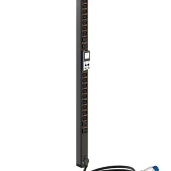 Intelligent PDU, metered (Node version), Zero-U, 1 phase 16A, 18 C13 outlets + 4 C19 outlets, with cord locking image 1