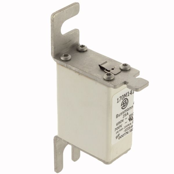 Fuse-link, high speed, 25 A, AC 690 V, DIN 000, 21 x 40 x 100 mm, gR, DIN, IEC, type T indicator image 4