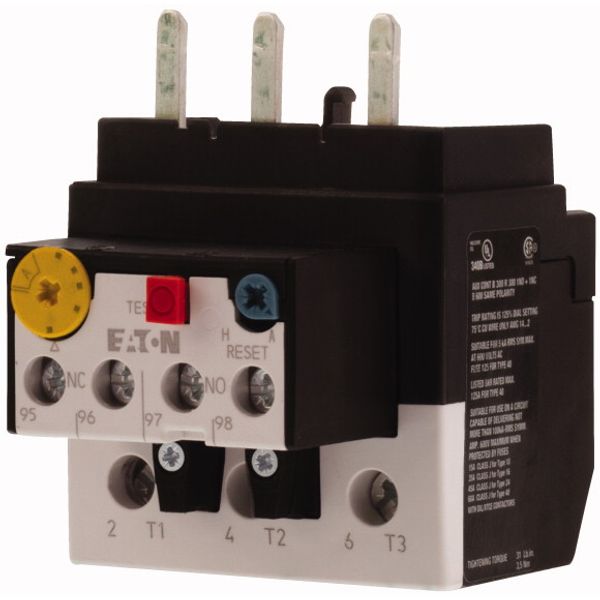 Overload relay, ZB65, Ir= 6 - 10 A, 1 N/O, 1 N/C, Direct mounting, IP00 image 3