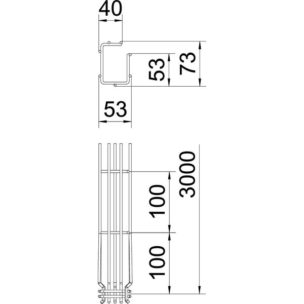 G-GRM 75 50 FT G mesh cable tray Magic  75x50x3000 image 2