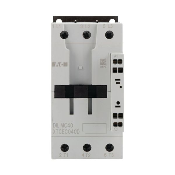 Contactor, 3 pole, 380 V 400 V 18.5 kW, RDC 24: 24 - 27 V DC, DC operation, Spring-loaded terminals image 9