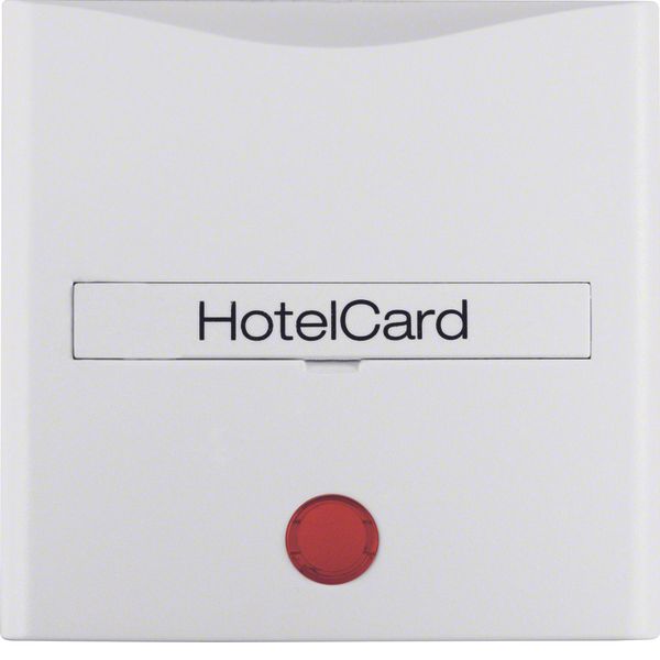 Centre plate impr. f.push-b. f.hotel card, redlens , S.1/B.3/B.7, p.wh image 1