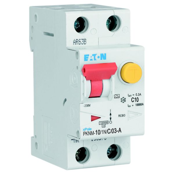 RCD/MCB combination, 10 A, 300 mA, MCB trip characteristic: C, 1p+N, RCD trip characteristic: A image 26