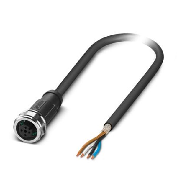 SAC-4P- 1,5-PUR/P12FS SH - Sensor/actuator cable image 1