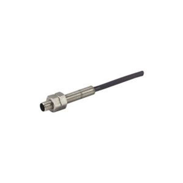 Proximity switch, E57 Miniatur Series, 1 N/O, 3-wire, 10 - 30 V DC, M5 x 1 mm, Sn= 0.8 mm, Flush, NPN, Stainless steel, 2 m connection cable image 2