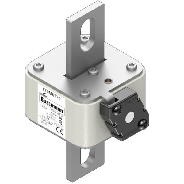 Fuse-link, high speed, 2000 A, AC 550 V, size 3, 76 x 92 x 139 mm, aR, IEC, UL, single indicator image 2