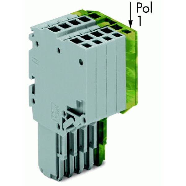 2-conductor female connector Push-in CAGE CLAMP® 1.5 mm² gray, green-y image 3