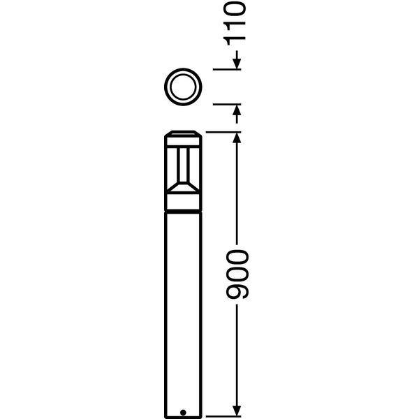 OUTDOOR BOLLARD LANTERN 12 W 3000 K IP54 GY image 3