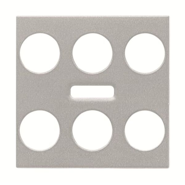 N2221.7 PL Cover plate for Switch/push button Central cover plate Silver - Zenit image 1