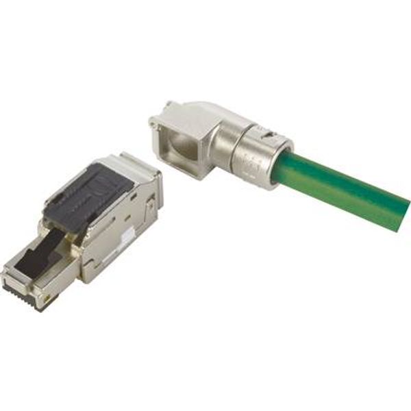 RJI MF-PN RJ45 plug Cat5, 4p IDC angled image 1