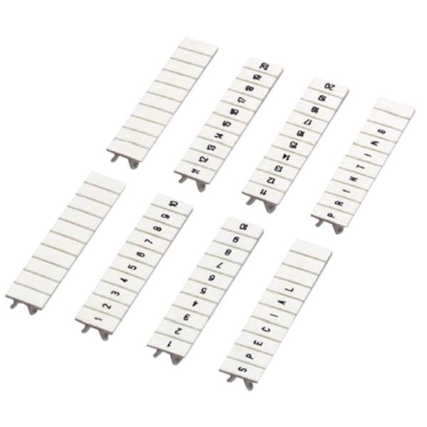 CLIP IN MARKING STRIP, 5MM, 10 CHARACTERS 81 TO 90, PRINTED HORIZONTA image 1