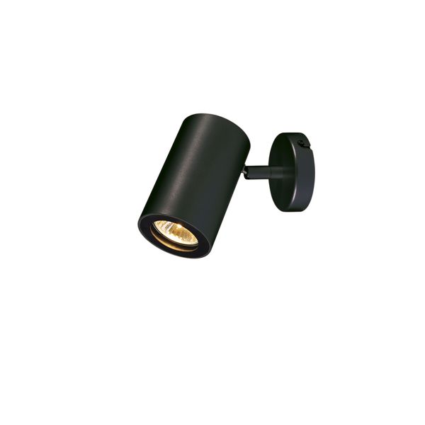 ENOLA_B Wall- & ceiling luminaire single GU10 max.50W, black image 1