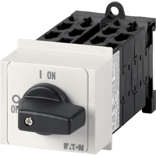 Step switches, T0, 20 A, service distribution board mounting, 6 contact unit(s), Contacts: 12, 45 °, maintained, With 0 (Off) position, 0-4, Design nu image 5