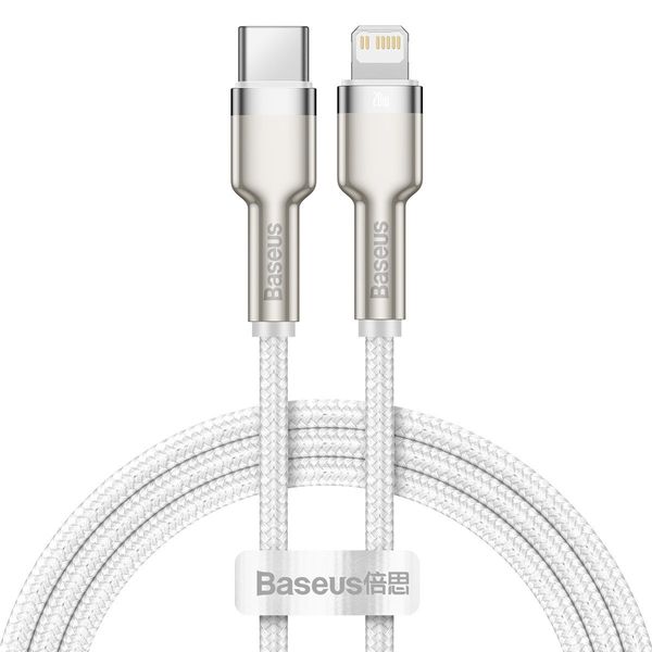 Cable USB C plug  to iP Lightning PD 18W 1m White Baseus image 3