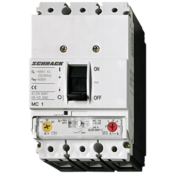 Moulded Case Circuit Breaker Type A, 3-pole, 25kA, 80A image 1