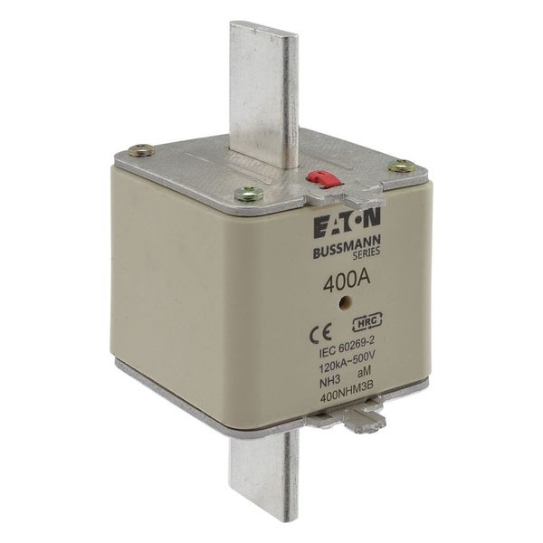 Fuse-link, low voltage, 400 A, AC 500 V, NH3, aM, IEC, dual indicator image 8