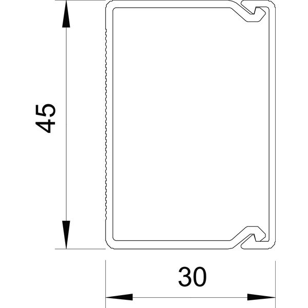 WDKH-30045RW Wall trunking system halogen-free 30x45x2000 image 2