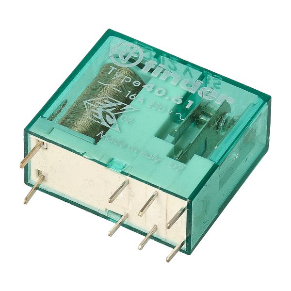 PCB/Plug-in Rel. 5mm.pinning 1NO 16A/24VUC bistable/AgSnO2 (40.61.6.024.4300) image 6