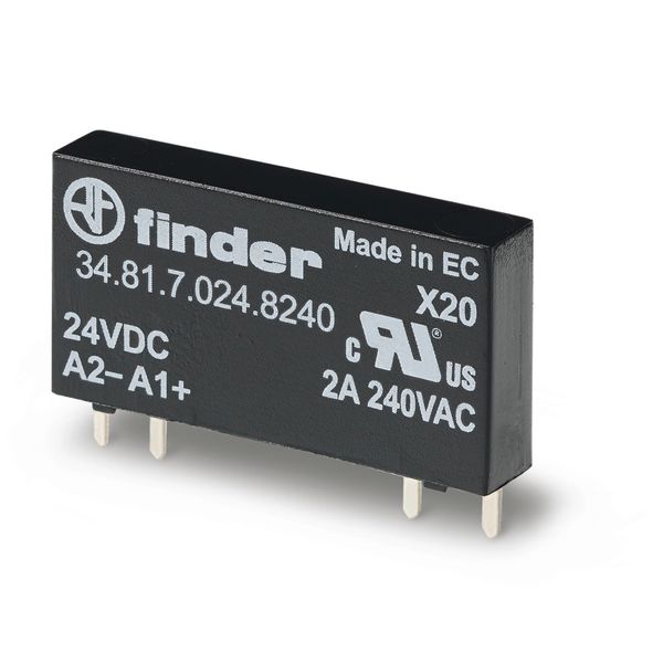 Ultra-Slim PCB relay SSR 1NO 2A/240VAC out. 24VDC/Sensitive (34.81.7.024.8240) image 3