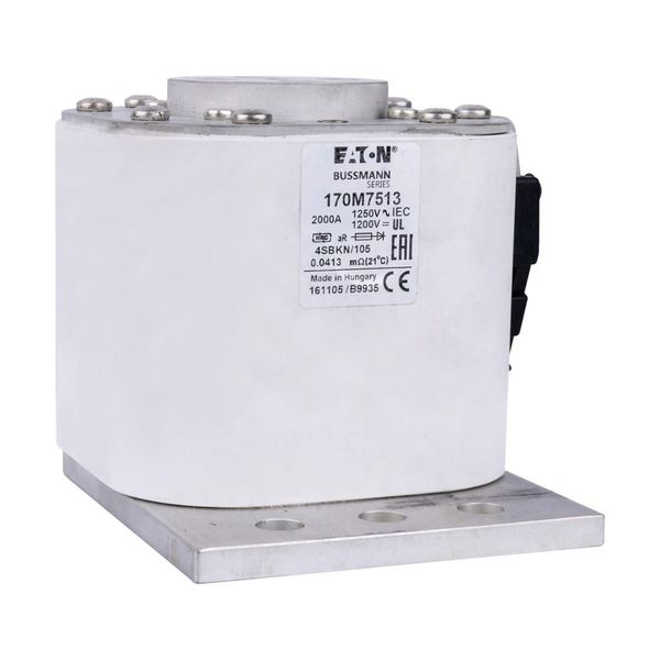 Fuse-link, high speed, 2000 A, AC 1250 V, size 4, 100 x 120 x 106 mm, aR, IEC, single indicator image 9