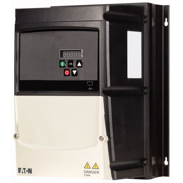 Variable frequency drive, 230 V AC, 3-phase, 24 A, 5.5 kW, IP66/NEMA 4X, Radio interference suppression filter, Brake chopper, 7-digital display assem image 2
