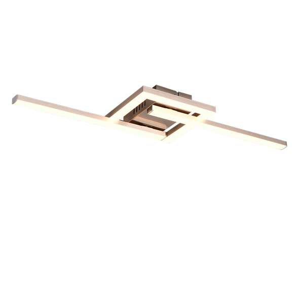 Viale LED ceiling lamp brushed steel image 1