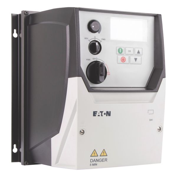 Variable frequency drive, 400 V AC, 3-phase, 5.8 A, 2.2 kW, IP66/NEMA 4X, Radio interference suppression filter, OLED display, Local controls image 10