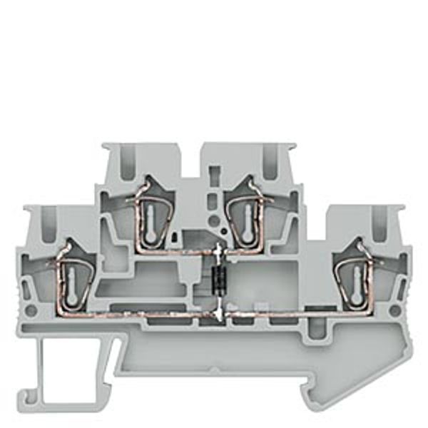 Doppelstock-Diodenklemme Durchlass von unten/links nach und RE. image 1