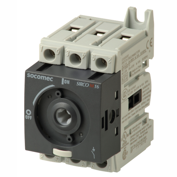 Modular load break switch body 3P 16A. SIRCO M1 image 1