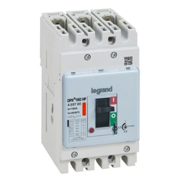 DPX³ 160HP 3P circuit breaker - Rated current 160A - Breaking capacity 36kA - Magneto-thermal protection image 1