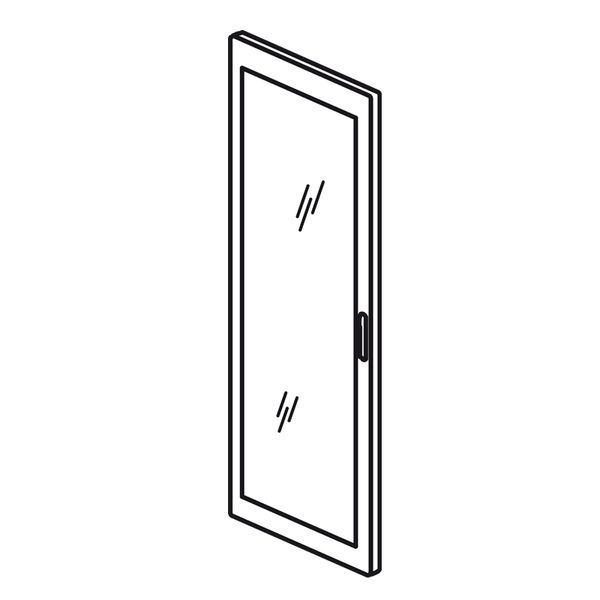 Reversible curved glass door XL³ 4000 - width 725 mm - Height 2000 mm image 2